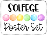 Solfege Poster Set - Watercolor Rainbow