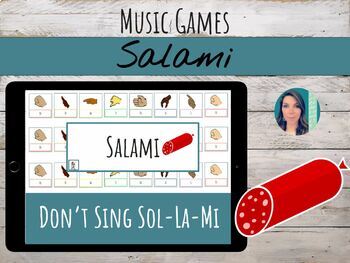 Preview of Solfege Salami (Sol-La-Mi) Singing Game for Choir/Chorus/Music Class | La Sol Mi