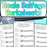 Solfege Scales Worksheets