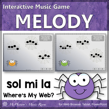 Preview of Solfege | Sol Mi La Interactive Melody Game {Where's My Web}