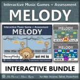 Solfege Sol Mi La Interactive Music Games + Assessment {Bundle}