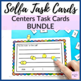 Solfege Task Cards BUNDLE // Solfa centers activity for el