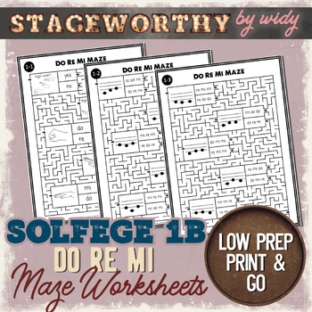 Preview of Solfege Worksheets Do Re Mi Grade 1 (Set 1b) - Solfege Activities for Grade 1