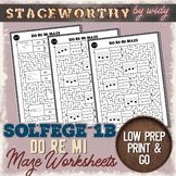 Solfege Worksheets Do Re Mi Grade 1 (Set 1b) - Solfege Act