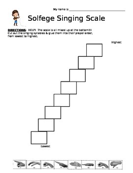 Preview of Solfege worksheet