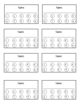 Solid Circle 10 Punch Card by Samantha Payne | Teachers Pay Teachers