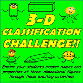 Classifying 3-D Figures Game (Classifying Solid Shapes / S