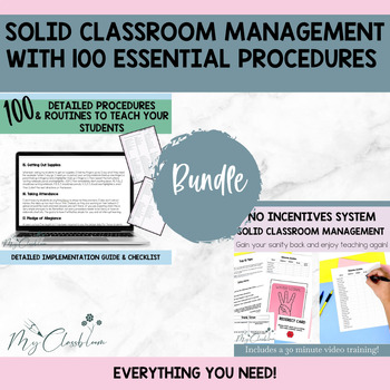 Preview of Solid Classroom Management System with 100 Procedures BUNDLE!