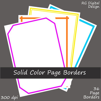 colorful page border designs
