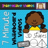 Solid Figures 7 Minute Whiteboard Videos - 3D Shapes