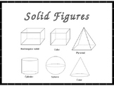 Solid Figures (Flat Faces, Vertices, Edges)