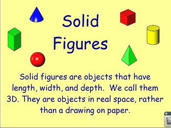 Preview of Solid Figures Math Flipchart