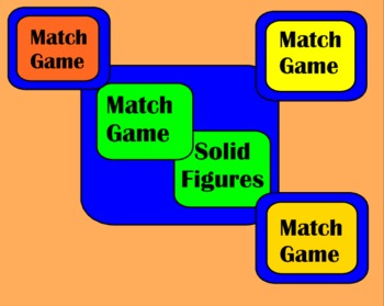 Preview of Solid Figures SmartBoard Matching Game