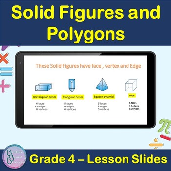 Preview of Solid Figures and Polygons | 4th Grade PowerPoint Lesson Slides