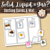 Solid Liquid Gas Card Sort Montessori States of Matter Pictures
