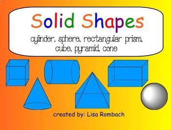 Solid Shapes (3d) Math SmartBoard Lesson Primary Grades by Lisa Rombach