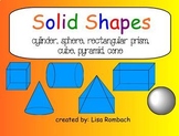 Solid Shapes (3d) Math SmartBoard Lesson Primary Grades