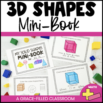 Preview of 3D Shapes Mini-Book