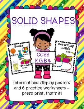 Preview of Solid Shapes for Kindergarten Learners