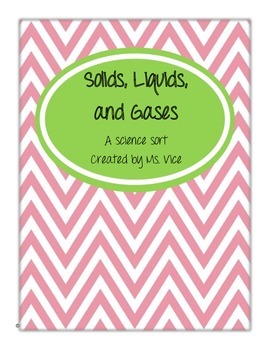 Preview of Solids, Liquids, and Gases Science Sort!