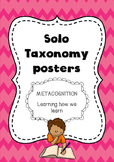 Solo taxonomy, growth mindset and Metacognition essential posters