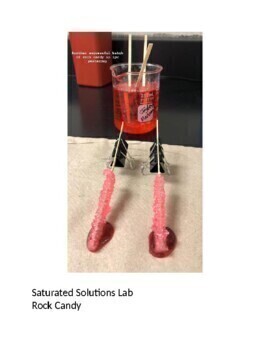 Preview of Chemistry High School Solubility Curve-Rock Candy Lab STEM