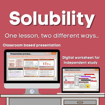 Preview of Solubility Lesson bundle