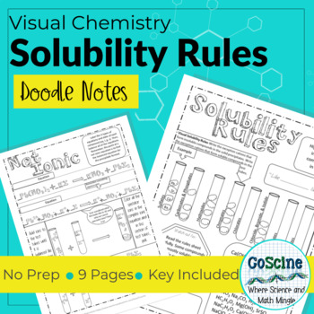 Preview of Solubility Rules Doodle Notes
