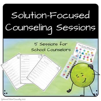 Preview of Solution Focused Counseling Sessions - School Counseling - Individual Counseling