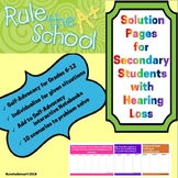 Digital Solution Pages for Secondary Students with Hearing Loss