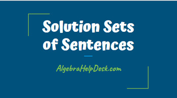 Preview of Solution Sets of Numbers  |Google Slides | Pre-algebra/algebra |