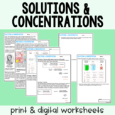 Solutions & Concentrations Guided Reading