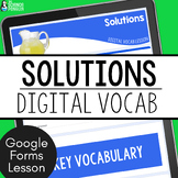 Mixtures and Solutions Digital Vocabulary Resource | Disso