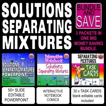 Preview of Mixtures and Solutions Bundle