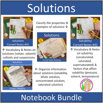 Preview of Solutions Notebook Bundle