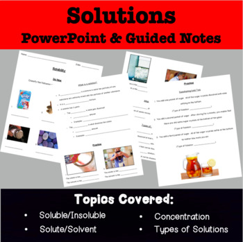 Preview of Solutions - PowerPoint & Guided Notes