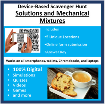 Preview of Solutions and Mechanical Mixtures – A Digital Scavenger Hunt Activity