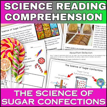 Preview of Solutions and Mixtures | Sugar Candy Science Reading Passage And Activities