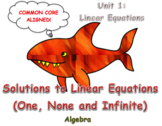 Solutions to Linear Equations (One, None and Infinite Solutions)