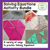 Solve Equations Activity Bundle