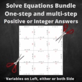Solve Equations Jigsaw Puzzles: One-Step and Multi-Step Problems