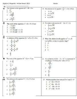 Preview of Solve Equations with Complex Numbers