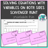 Solve Equations with Variables on Both Sides - Self Checking