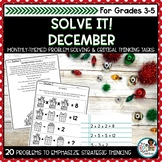 Holiday Math Worksheets | Problem Solving and Critical Thinking