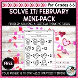 Valentines Day Math FREE Mini-Pack | Problem Solving Activities