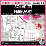 Valentine's Day Math | Problem Solving and Critical Thinking Pack