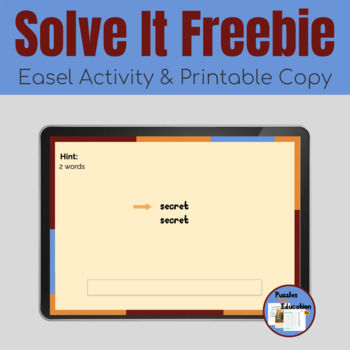 Preview of Solve It Puzzles Freebie