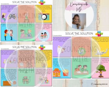 Preview of Solve It Task Cards SEL, Small Group, Individual Counseling