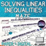 Solve Linear Inequalities Activity - Maze
