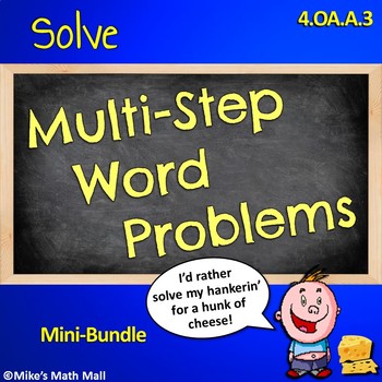 Preview of Multi-Step Word Problems - CCSS 4.OA.A.3